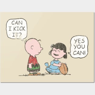 yes you can kick // retro art Posters and Art